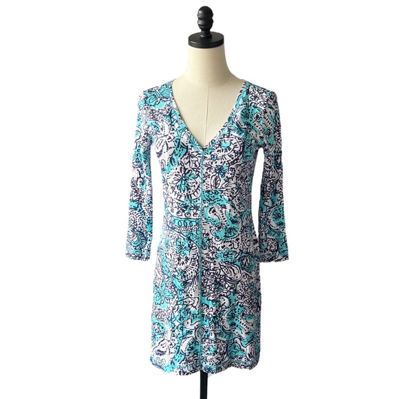 Lilly Pulitzer Juliet Dress in Hippy Hippy Shake | SMALL - Picture 3 of 10